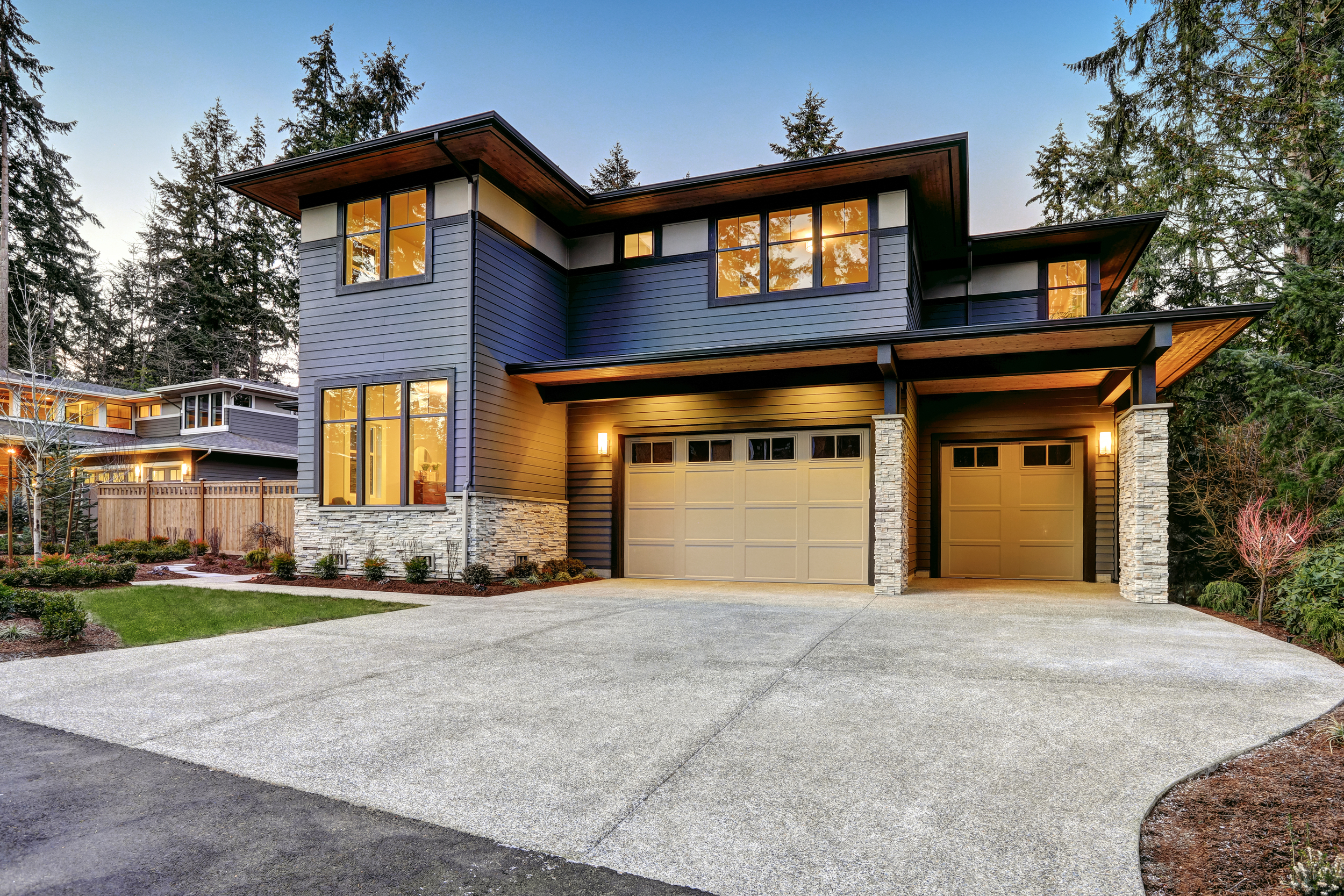 Luxurious new construction home in Bellevue, WA.